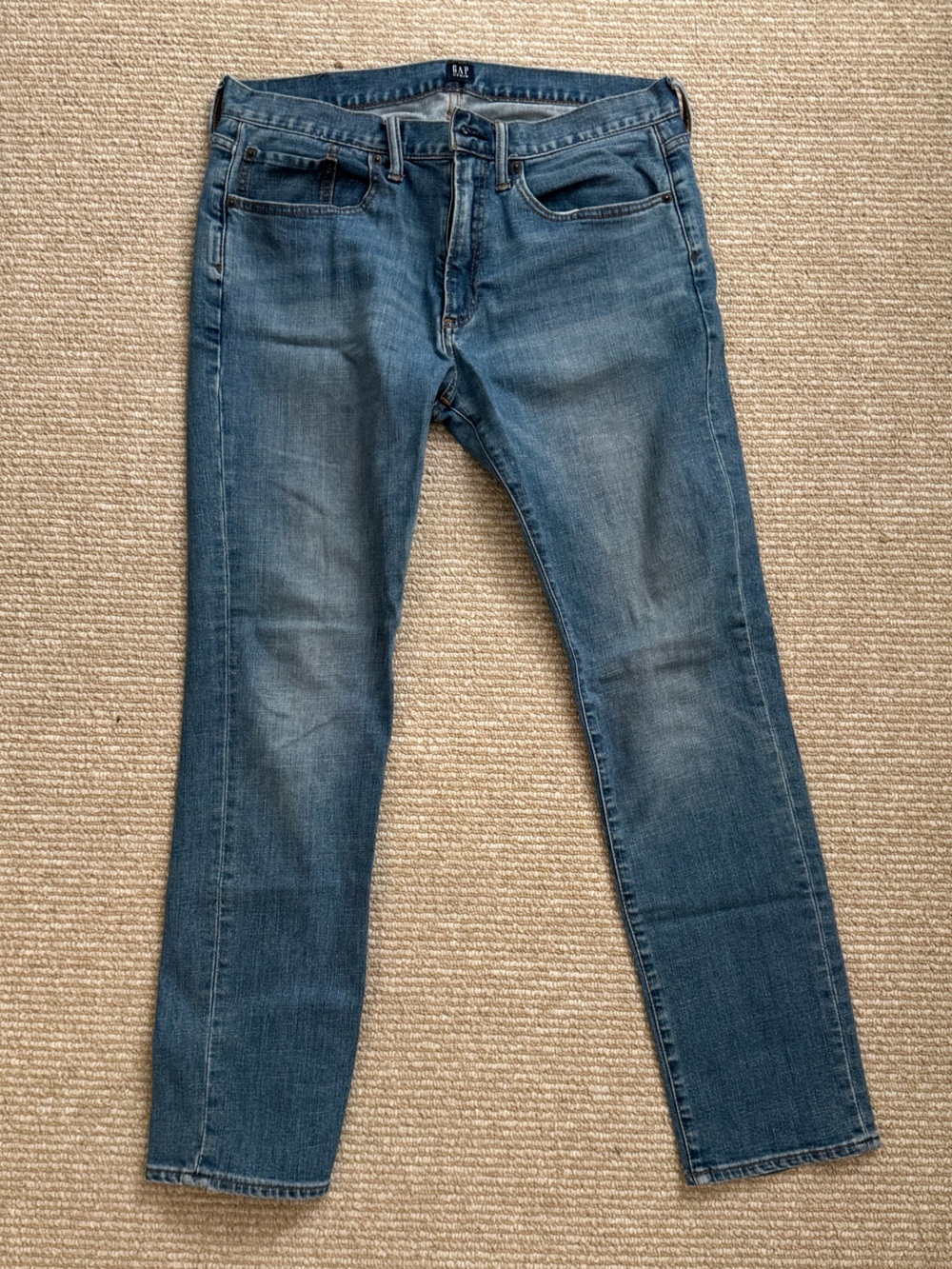 GAP Medium Blue Denim Jeans (Slim Fit)